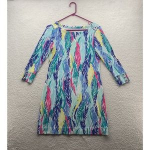 Lilly Pulitzer Sophie Dress Small S Light As A Feather Colorful UPF‎ 50 Southern